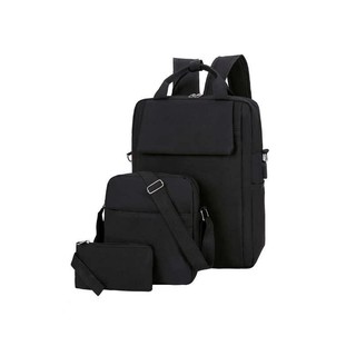 HANSCP 3 in 1 Men Backpack Travel Backpack Laptop Bag Laptop Backpack with Cross Body Bag Sling Bag