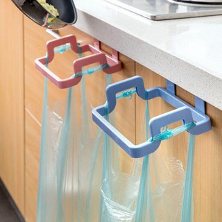 ₳ Kitchen Trash Garbage Bag Plastic Holder Cabinets Towel Rack Organizer
