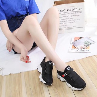 Rubber Sneakers Shoes for women Platform Hidden Wedge Korean Fashion Leisure sport Women's Shoes (6)