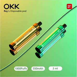 OKK Disposable Vape 1000 Puffs Light up Plus Disposable Pod Vape Pod