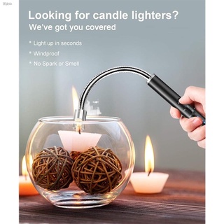 Best-selling✚♧►Candle Lighter with Safety Lock & Indicator 360° Windproof Arc Igniter Rechargeable K