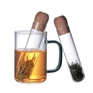 【YLW】Tea Infuser Tube Heat Resistant Tea Strainer Transparent Steeper Tube for Indoors Outdoors