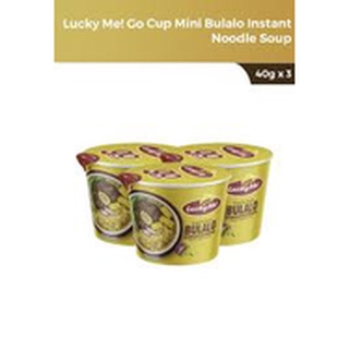 3 pcs. of lucky me bulalo cup noodles 40g