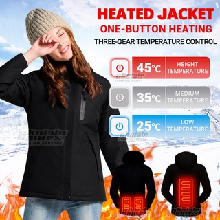 Winter Heated Jacket Women's Jacket USB Thermal Outerwear Heated Vest Warm Waistcoat Ski Hunting Hik