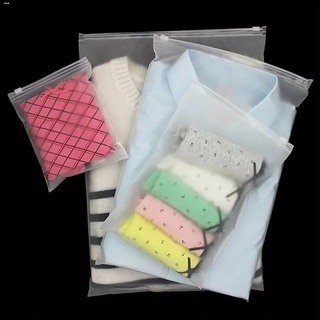 Luggage bags☽✜Frosted Ziplock Plastic Cloth Travel Storage Bag Waterproof Bag Zipper Lock resealable