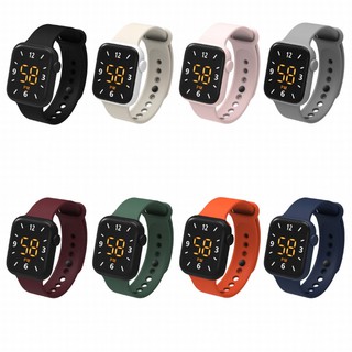LED Sports Watch Student Waterproof Watch Square Smart Touch Screen Electronic Watch