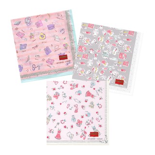Caruso Ladies' Printed Handkerchief Pastel Series - set of 3 pcs