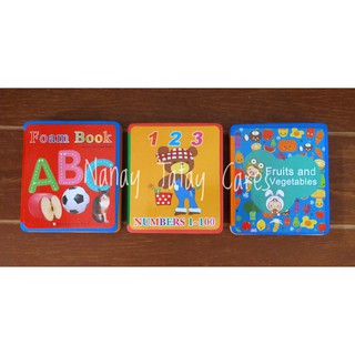 Early Learning Foam Book (ABC, 123, Fruit And Veggie) - Educational Book for Kids Baby