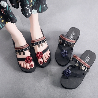 Summer Sandal Fashion Shoes Bohemian Flower Slippers