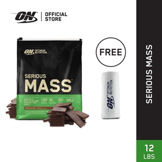 Optimum Nutrition Serious Mass Gainer Protein 12 lbs [FREE ON Towel, while supplies last]