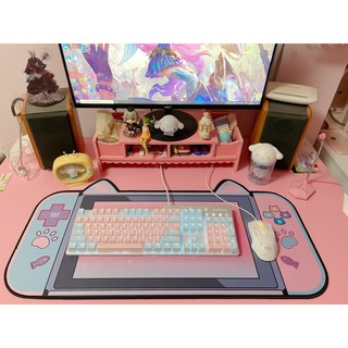 Cute Mouse Pad Large Cartoon Cute Cat's Ear Handheld Thickened E-game Desk Mat (8)