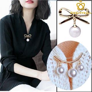 Elegant Pearl Brooch Fashion Brooches Pins Bow korean Accessories