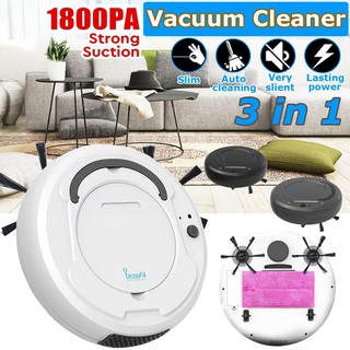 3-in-1 Intelligent Vacuum Cleaner Sweeper Robot Cleaning Robot Floor Cleaning Strong Suction 1800PA