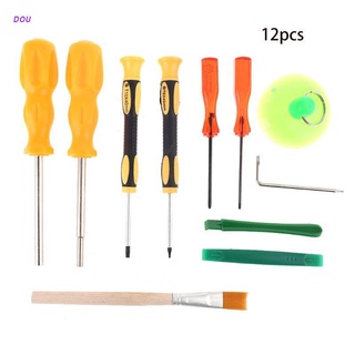 DOU 12 in 1 Triwing Screwdriver Set Durable Screwdriver Tool Full Triwing Screwdriver Repair Kit Gam
