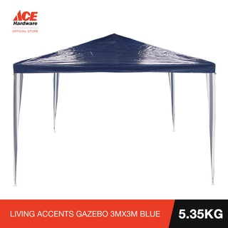 LIVING ACCENTS GAZEBO 3MX3M BLUE (1)