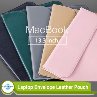 【Ready Stock】∈Powerlong Newest Ultra Thin Sleeve Envelope PU Leather Laptop Case Pouch MacBook Pro 1