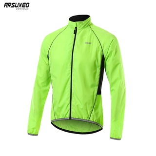 ARSUXEO Men Cycling Windbreaker Wind jacket Windproof Waterproof Mountain Bike MTB Clothing