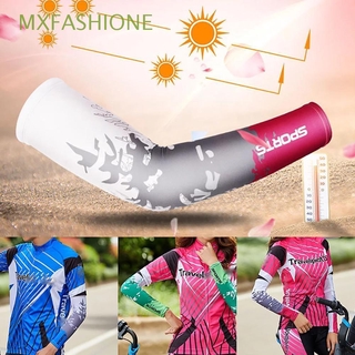 MXFASHIONE Outdoor Ice Silk sleeve Fishing Cooling Sleeves Arm Sleeves Women Print Cycling Men Driving Running Sun UV Protection/Multicolor