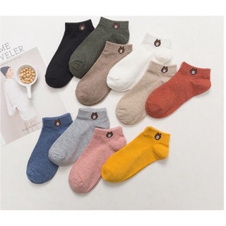 set of 10 pairs korean cute ankle socks unisex