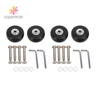 4 Sets of Luggage Suitcase Replacement Wheels Axles Deluxe Repair Tool 50 x 20 x 6.1 mm