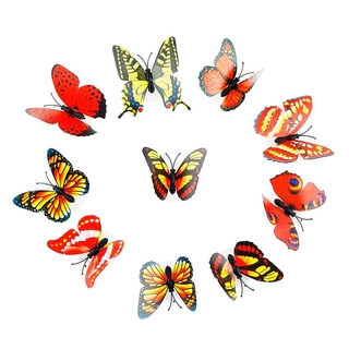 Color light Butterfly Wall Stickers night light Home living (6)