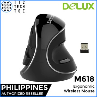 Delux M618 Plus Wireless Ergonomic Vertical Mouse