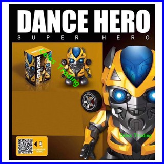 CTR Character Dance Hero Super Hero Toy With Lights And Music Moving Walking Dancing Toy (Bumblebee)