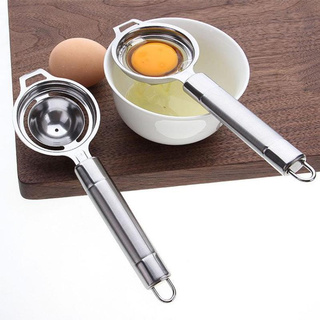 Stainless Steel White Egg Yolk Seperator Separator Kitchen Cooking Gadget Sieve Tool