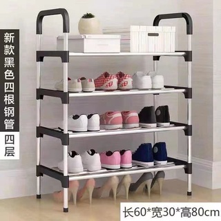 4 layer shoe rack colored stainless steel bedroom stackable shoes organizer Easy Assemble shoe rack