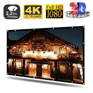 120 Inch / 100 Inch HD 3D Projector Screen 160 Degree Wide Angle Field Of View Foldable Easy To Carr