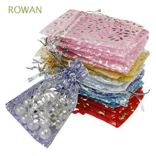 50Pcs Party Organza Gift Pouch Jewelry Bags Favor Rose