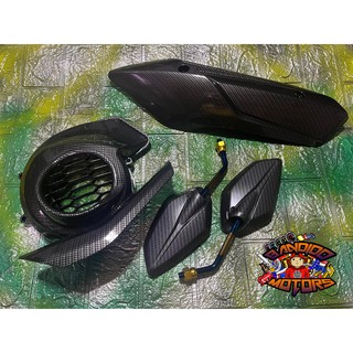 Hydro Dip Carbon Set with Carbon SideMirror