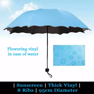 LUCKIN MART Magic Umbrella Folding Flowering Sun/Rain Windproof w/ UV Protection (4)