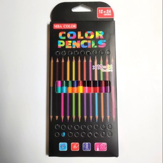 Ready Stock/✆MBA Double Ended Color Pencils