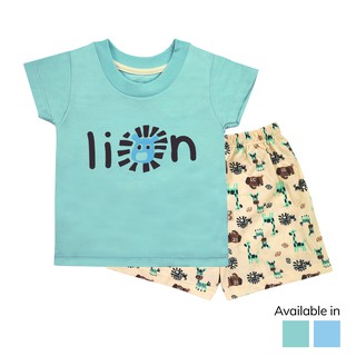 BeBe By SO-EN Baby Safari Zoo Cotton Rich Terno Shirt Set