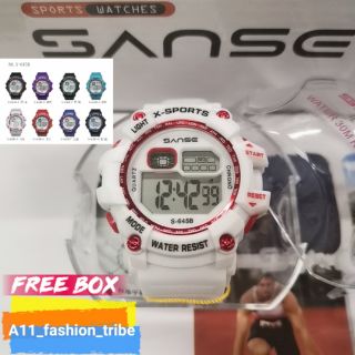 【original-sanse】sport digital watch water resistant unisex #645B w/box