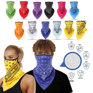 Sun Protection Face Mask Dustproof Windproof Unisex Neck Cover Scarf Breathing Bandana Half Face Mask Cycling Accessories
