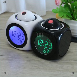 {LL}Digital Alarm Clock Multifunction With Voice Talking LED Projection Temperature