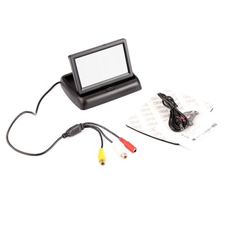 【Ready Stock】❦△❈Foldable 4.3Inch Color LCD TFT Reverse Rear view Monitor for Car Back Up Camera (3)