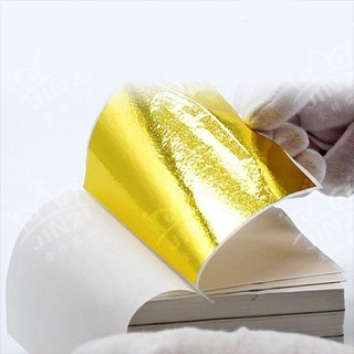 100 sheets of gold silver and tin foil paper gold foil paper silver foil paper gold foil paper mater