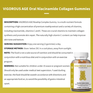 VIGOROUS AGE Collagen Gummies Anti-aging Whitening Vitamin Gummy Beauty Agent (4)