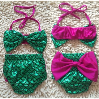 babygarden.ph Toddler Baby Girls Mermaid Bowknot Swimsuit (1)