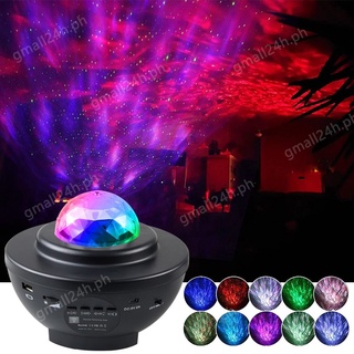 Led Star Projector Night Light Galaxy Starry Night Lamp Ocean Wave Projector With Music Bluetooth