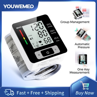 YOUWEMED Digital Blood Pressure Monitor Heart Rate Health Monitor Home Portable Hypertension Sphygmomanometer