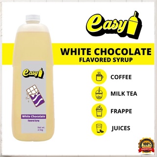 【Available】Easy Brand - White Chocolate Flavored Syrup 2.5kg