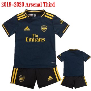 19/20 Arsenal 3rd Jersey Arsenal Shirt Shorts Top Quality Kids Suit Soccer Football Jersey Kits
