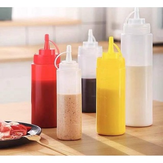 SMALL IRON✘﹍Squeeze Bottle for Syrup Sauce Oil Gravy Milk Tea Shop Home Restaurant 16oz 24oz 36oz 72