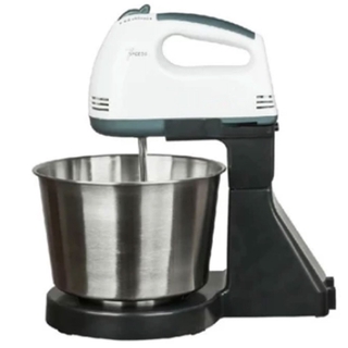 KW-3006 7-Speed Stand Mixer with Stainless Bow l(Black/White)