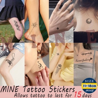 【MINE】 Tattoo Sticker Waterproof Fake Tattoo Sticker Magic tattoo Ready Stock Fashion Accessories (4)