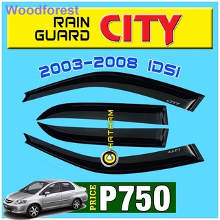 ✺Window Visor for Honda City 2003 - 2008 IDSI ( Rain Guard 2004 2005 2006 2007 )